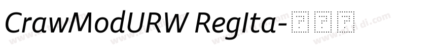 CrawModURW RegIta字体转换